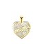 Colgante de Oro Amarillo 18K – Corazón con Nácar, “Mamá”, Estrella y Corazón